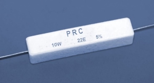 Wire Wound Resistors (Ceramic Piece) - 10W Power, 3K to 6K8 Ohm Resistance , Imported Ni-Cr Wire, Low-Temperature Coefficient, 9x9x38 mm Dimensions