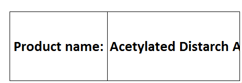 Acetylated Distarch Adipate