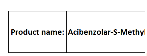 Acibenzolar-S-Methyl
