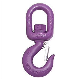 Swivel Lifting Hook - Forged Steel, Purple, 5-10 Ton | 360 Degree Rotation, Secure Grip, Durable Design