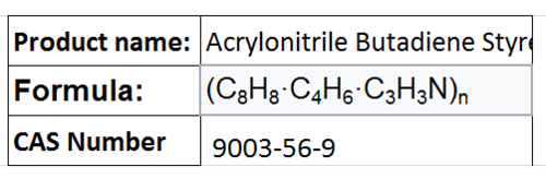 Acrylonitrile Butadiene Styrene