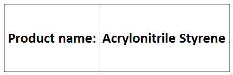 Acrylonitrile Styrene Acrylate