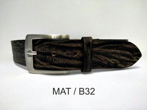 As Shown Brown Leather Belt