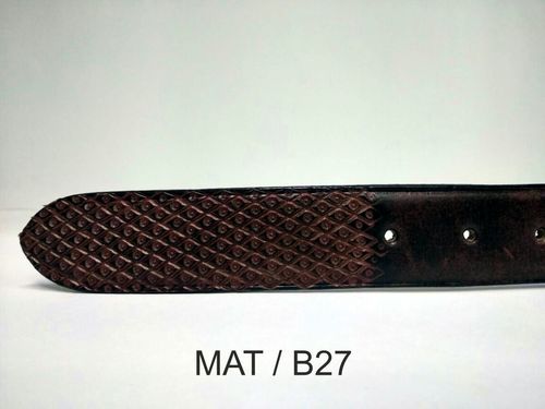 Desginer Belt - Genuine Leather, 38-44 Inches, Brown | Metallic Buckle, Lightweight, Versatile Style, Snug Fit