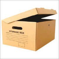 Cardboard Storage Box - High Strength 100% Recyclable Materials, Flat Packed with Waterproof Cover