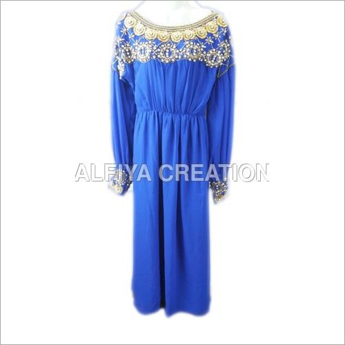 Gorgeous Bead Work Long Dress Kaftan