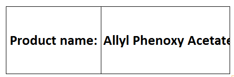 Allyl Phenoxy Acetate
