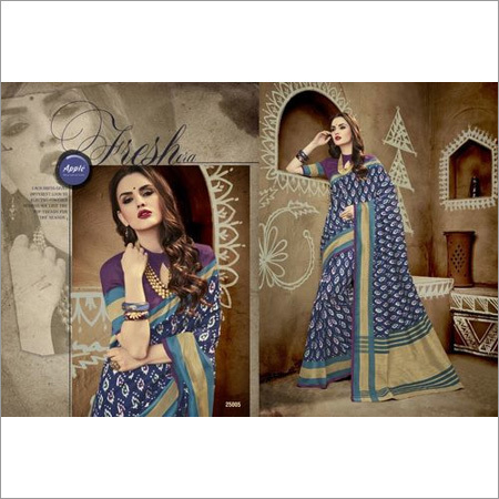 Spring Printed Ekkat Silk Saree