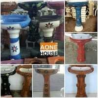 Multi Double Color Design Wash Basin Pedestal