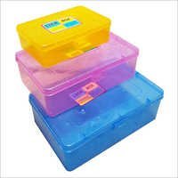 Plastic Lock Box - Food-grade Plastic, Varied Sizes, Blue/pink/yellow Colors | Locking Mechanism, Microwave & Dishwasher Safe, Easy To Clean