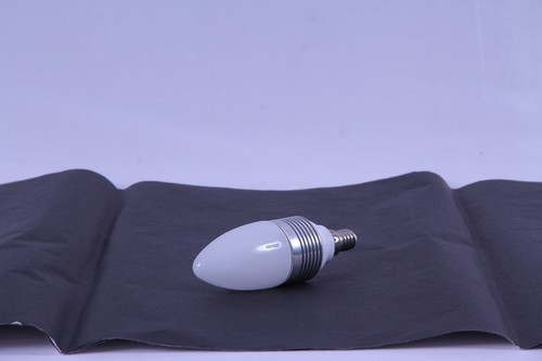 LED Bulb - Extruded Heat Sink, 40x135mm, Cool White, E14 Screw Base, 3W 300lm, 180Â° Beam Angle