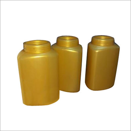 Supplement Powder Jar - Plastic 70x50x100mm, Gold, 500ml | Secure Seal, Easy Open, Durable, Lightweight