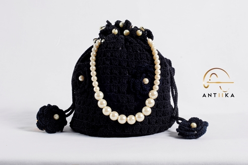 crochet Potli Bag