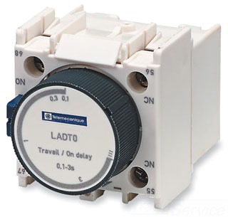On Delay Front Mounted Pneumatic Timer Block - Switching Time 0.1-3 Sec, 1 NO+1 NC Contact, Adjustable Timing, Easy Mounting, Compact Design