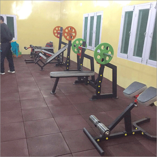 Gym Rubber Flooring - Rubber Material, 20 x 20 Inch, Mixed Color, 10 - 30 Millimeter Thickness | Non-Slippery, Impact Proof, Easy to Maintain