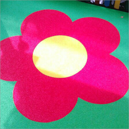 Onsite EPDM Flooring - Rubber Material, 500x500 mm Size, Multicolor Design | Enhanced Shock Absorbency, Injury Prevention, Custom Shapes