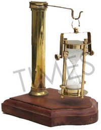 Antique Wooden Base Hanging Hour Glass Clock