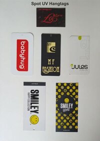 Branded Tags - Paper Material, Rectangle Shape, Pressure Sensitive Adhesive | Clear Printing, Designer Look For Garments