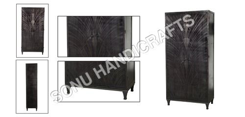 Iron Cabinet With Etching Door