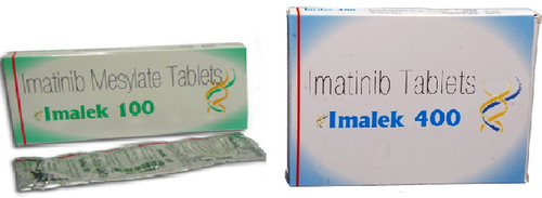IMALEK 400 Tablets - 400 MG Strength | Imatinib Mesylate for Chronic Myeloid Leukaemia Treatment, 6 Count