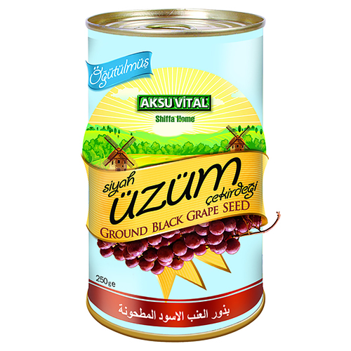 Ground Grape Seeds 250g - Metal Can, Powder | Powerful Antioxidant, Skin Health, Cardiovascular Support