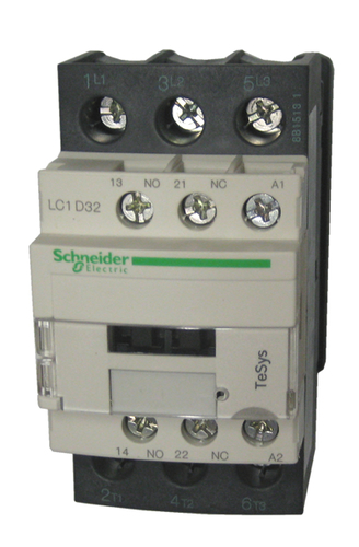 AC Contactor - 15 KW, 3 Phase, 220-230 VAC, 50 Amp | 1 NO + 1 NC Auxiliary Contacts, Reliable Switching, Durable Design