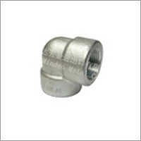 Stainless Steel 90 Degree Pipe Elbow - 1/2 Inch, Schedule 40 | Threaded End Connection, Galvanized Finish, Astm A403 Standard
