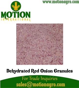 Dehydrated Red Onion Granules
