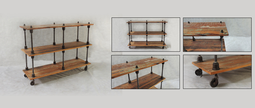 Iron Wooden Console