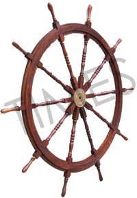 Antique Nautical Ship Wheel