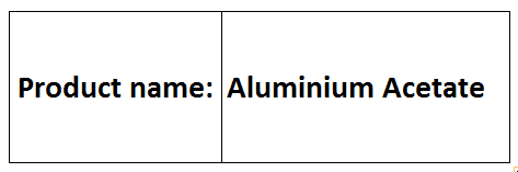 Aluminium Acetate