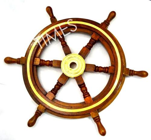 Nautical Wooden Ship Wheel
