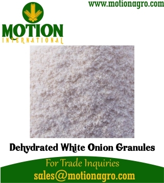 Dehydrated White Onion Granules