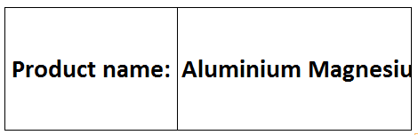 Aluminium Magnesium Boride
