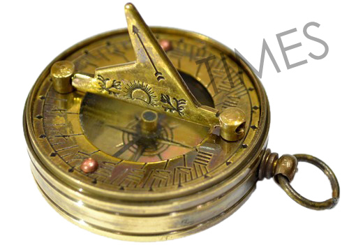 Antique Sundial Pocket Compass