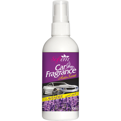 Lavender Car Air Freshener Fragrances (Spray) - 100ml Plastic Bottle, Soothing Fragrance, Natural Extracts, Allergy-Free