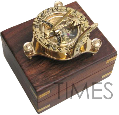 Sundial Compass With Box