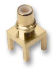 RF COAXIAL SMC STRAIGHT JACK - Brass, Through Hole Vertical, 50 Ohm, Gold Plated Contacts, Max Frequency 10GHz, - Operating Temp -65°C to 165°C