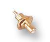 JACK - 50 Ohm Brass Gold Plated Straight Bulkhead SSMB Connector | 4GHz Max Frequency Solder Termination Panel Mount 1g Weight