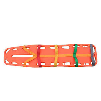 Spine Board Stretcher - Engineering Plastic, 180cm x 50cm, Orange | Durable, Lightweight, Easy Storage, Patient Secure, Strong, 150kg Load Capacity