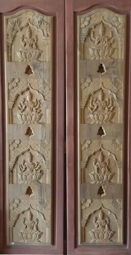 Teak Wood Doors for Pooja Almirah
