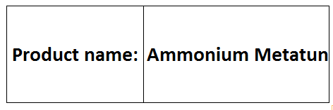 Ammonium Metatungstate