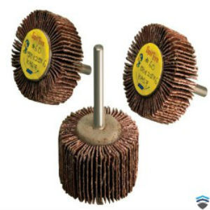Spitfire Flap Mop Wheel - 50mm Dia, 25mm Thickness | Tough Aluminum Oxide Grain, Coated Abrasive Design, Controlled Cutting Action