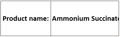 Ammonium Succinate - White Crystalline Powder, 152.14 g/mol | High Purity, Water Soluble, Food Additive, Biodegradable