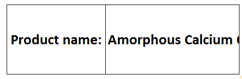 Amorphous Calcium Carbonate