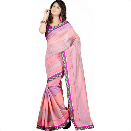 Self Design Cotton Saree - Cotton Fabric, Hand Embroidery, Printed Pattern | All-Season Versatility, Available in Multiple Colors and Designs