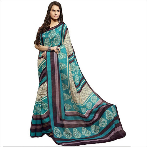 Women Wear Printed Cotton Silk Saree