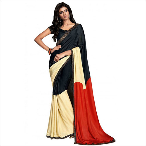 crepe sarees for party wear