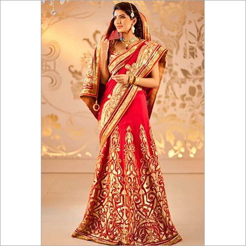 Cotton Silk Red Kerala Wedding Saree
