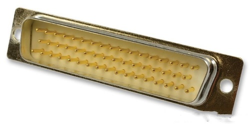 D SUB CONNECTOR - Metal Body, 50 Position Plug, Solder Pot Series | Lightweight, Brass Contacts, 0.017 Kg